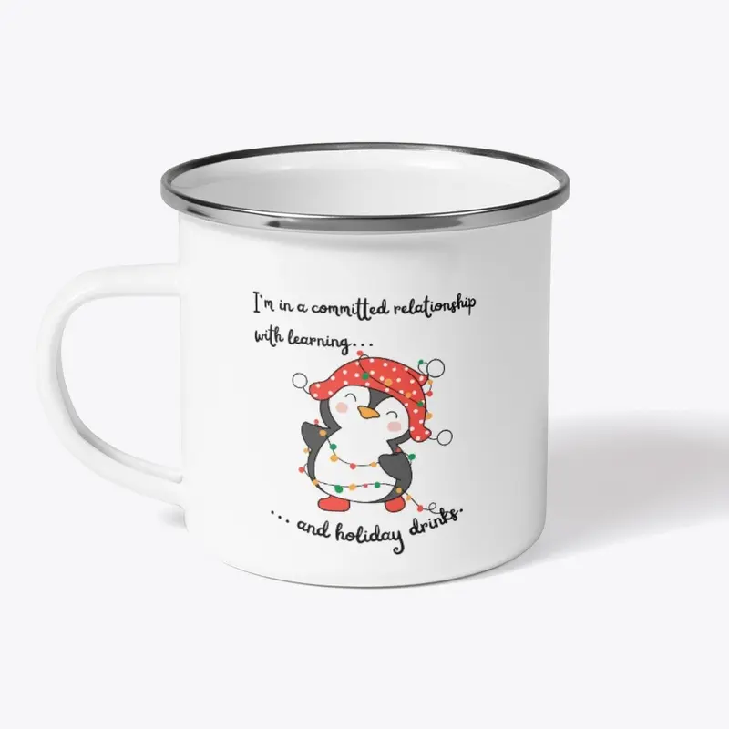 'Learning' Funny Christmas Mug